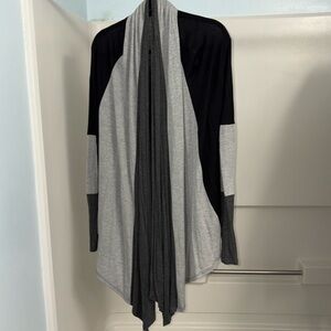 Lightweight Shawl Front Cardigan Cropped in the Back